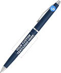 DISCOUNT PROMOS Custom Langham Ballpoint Pens Set of 10, Personalized Bulk Pack by DISCOUNTPROMOS