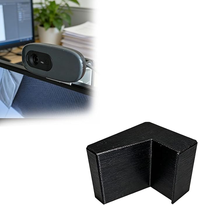 Webcam Mount for Logitech C270 to for LG 27MP500-B, No Assembly Required by Unknown