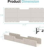 ERGO COLLECT Under Desk Cable Management Tray, No-Drill Upgraded Thickened Felt - Image 7