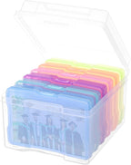 COSICS Photo Storage Box 5" x 7", Extra Large Transparent Plastic Photo by Cosics