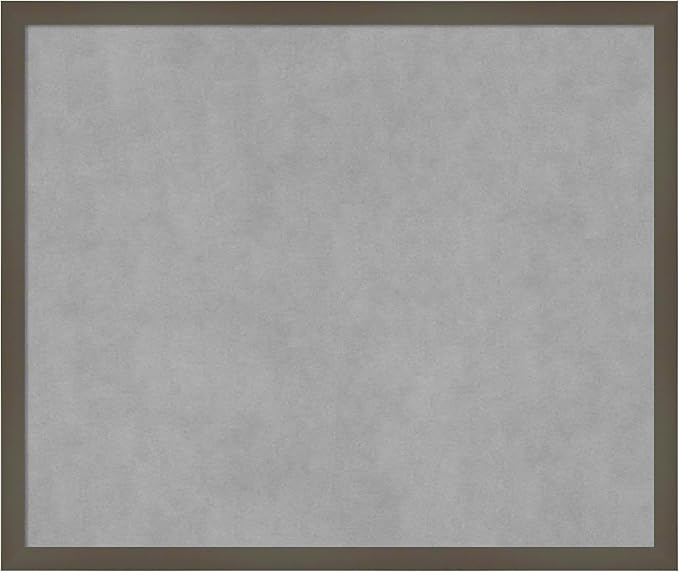 Amanti Art Grey Framed Magnetic Board 21x25 Medium Vision Board by AmantiArt
