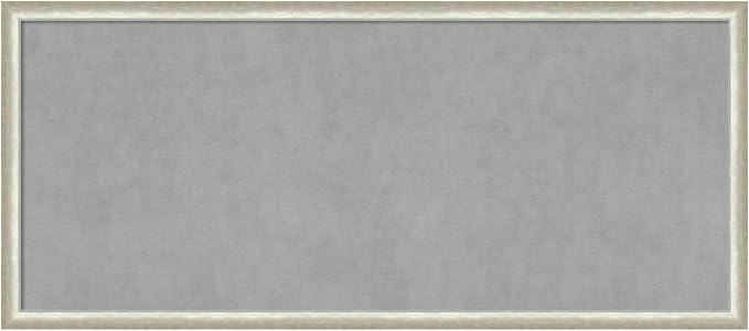 Amanti Art Silver Framed Magnetic Board 22x50 Oversize Vision Board by AmantiArt