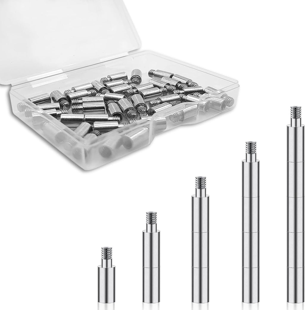 40 Pcs Scrapbook Extension Posts and Screws, Extenders for Photo Albums | Extension Screws, Album Accessories, Binding Replacement, Photo Album Scrapbooking Screws, Craft DIY Refill Pages