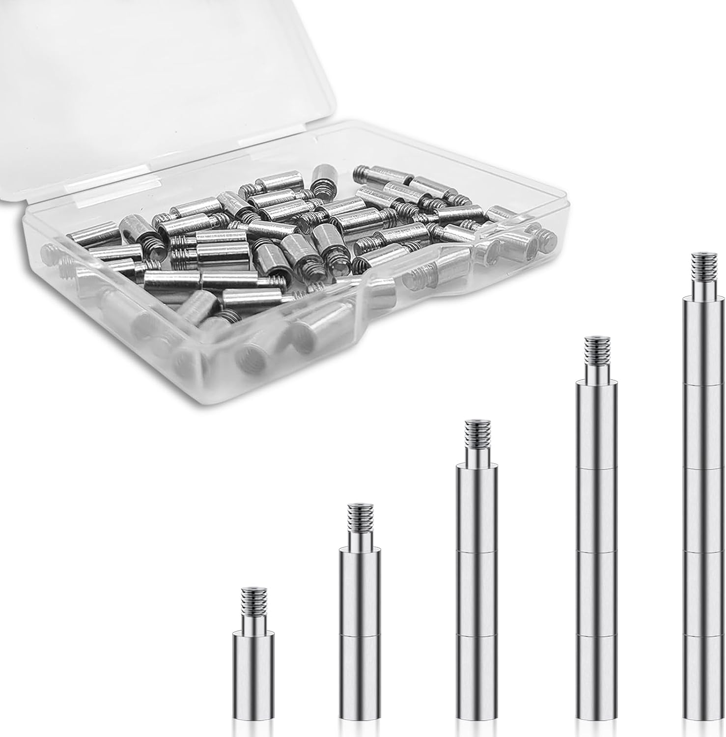 40 Pcs Scrapbook Extension Posts and Screws, Extenders for Photo Albums | Extension Screws, Album Accessories, Binding Replacement, Photo Album Scrapbooking Screws, Craft DIY Refill Pages