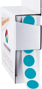 ChromaLabel 0.50 Inch Round Label Removable Color Code Dot Stickers, 1000 by ChromaLabel