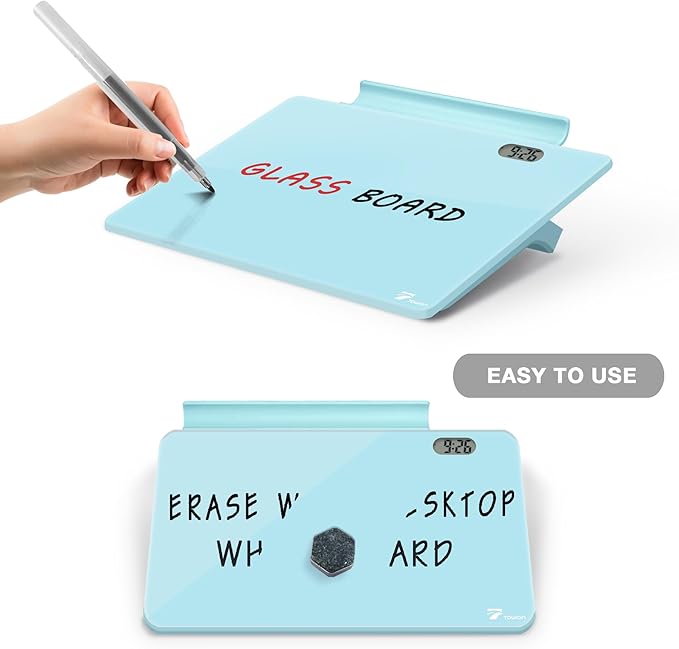 Small Glass Desk Whiteboard Dry-Erase Board - Image 4