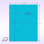 NextDayLabels - 8-1/2 x 11 Neon Color High Light Fluorescent Labels - Image 2