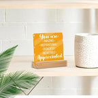 Motivational Gifts for Women, Inspirational Quotes Office Desk Decor Acrylic - Image 5