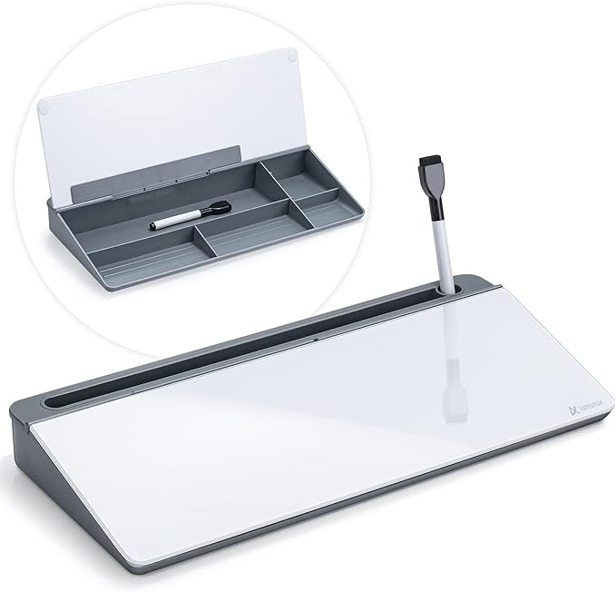 Varhomax Glass Desk Whiteboard by Varhomax