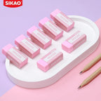 SIKAO Pink Erasers, 6 Pack Block Pencil Erasers – Smudge-Free Latex-Free Cute - Image 8