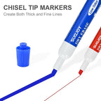 SUQJOY Dry Erase Markers, Chisel Tip Whiteboard Markers, Low Odor Dry Erase - Image 3