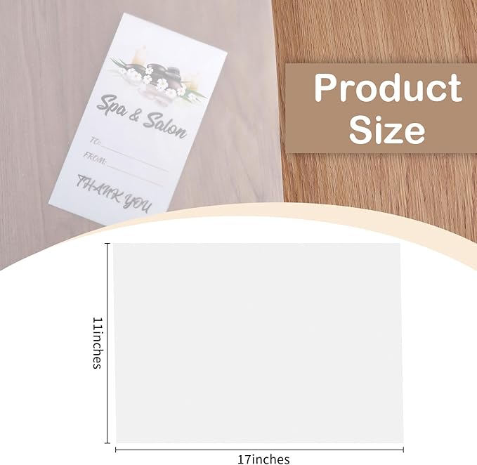 300 PCS 11x17 Inch Translucent Vellum Paper 63 Grams - Image 3