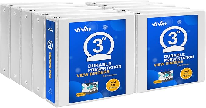 ViVin 3 Ring Binder 3 inch by ViVin