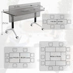 Conference Table, 55.1''Folding Conference Room Table - Image 2