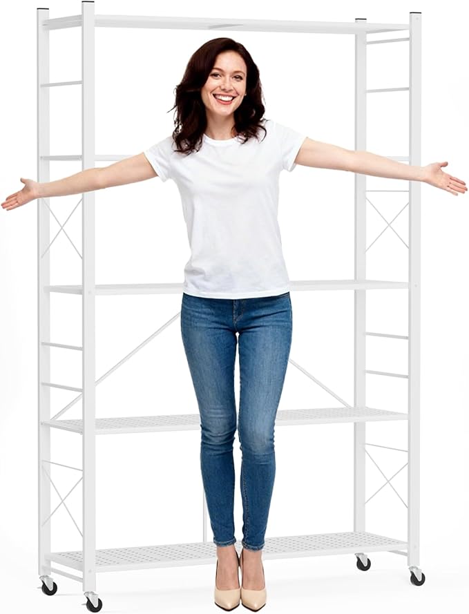 ALANNG 40" W Foldable 5-Tier Storage Shelves - Image 6