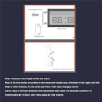 Digital World Time Zones Clock for 6 Cities, Adjustable Brightness LED Display - Image 5
