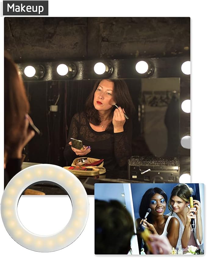 XINBAOHONG Selfie Ring Light Rechargeable Portable Clip-on Selfie Fill Light - Image 5