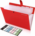 SKYDUE 8 Pockets Expanding File Organizer, Expandable File Folders by SKYDUE