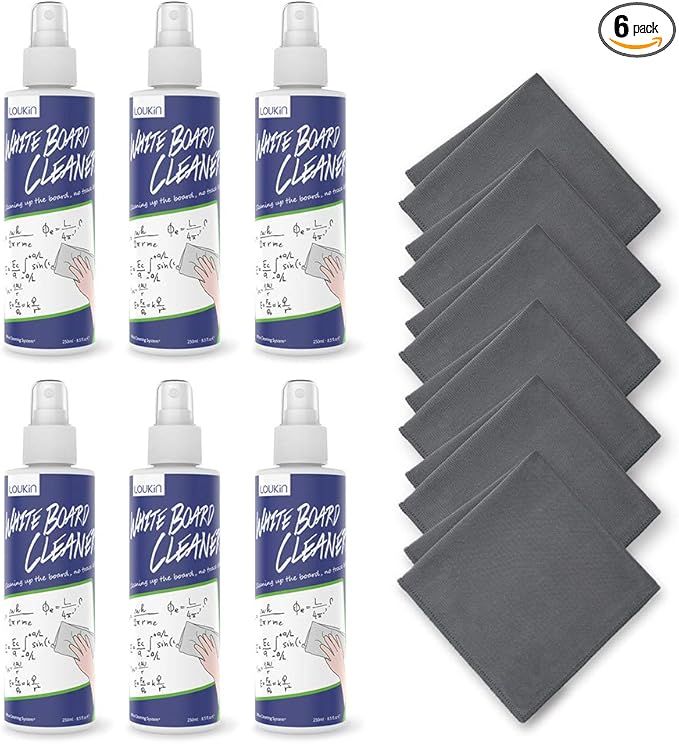 loukin Non-Toxic Whiteboard Cleaner, 8.5 fl oz Dry Erase Board Cleaner by LOUKIN