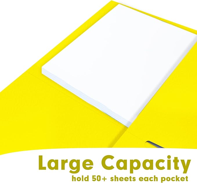 Two Pocket Folders, RAZCC 50 Pack 2 Pocket Folders Fit Letter Size Paper - Image 5