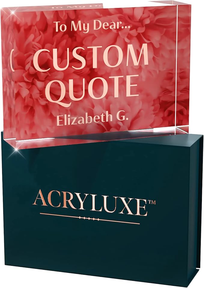 Personalized Gifts, Custom Quote Block Letter Board, Crystal-Clear Acrylic - Image 9