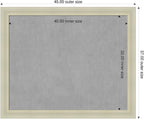 Amanti Art Silver Framed Magnetic Board 37x45 X-Large Vision Board - Image 2