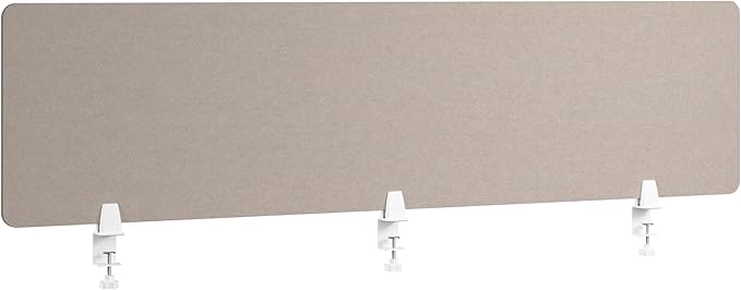 Bush Business Furniture 70W Desktop Privacy Screen in Warm Beige, Desk Mounted by BushBusinessFurniture