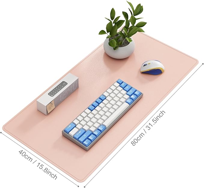 DAWNTREES Desk Mat Protector, PU Leather Desk Pad, Non Slip, Large Mouse Pad - Image 2