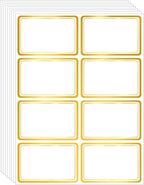 Yeachlaing 2" x 3" 200 PCS Name Labels, Waterproof Blank Name Tag Stickers by Yeachlaing