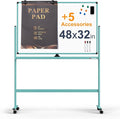 Large Dry-Erase Rolling Magnetic Whiteboard by TSJOFFICE