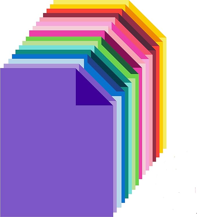 LIVHOLIC 200 Colored Cardstock Paper, Colorful Card Stock 250 GSM Heavy Weight - Image 2
