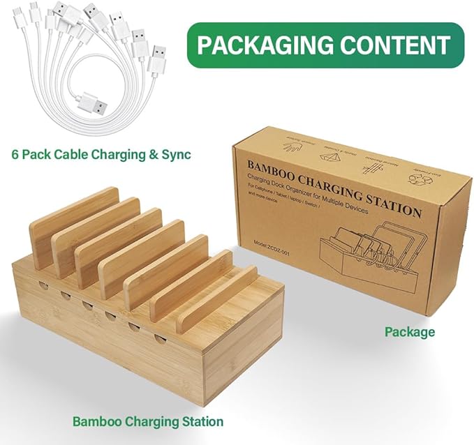 LEOKKARR Bamboo Charging Station - Image 7