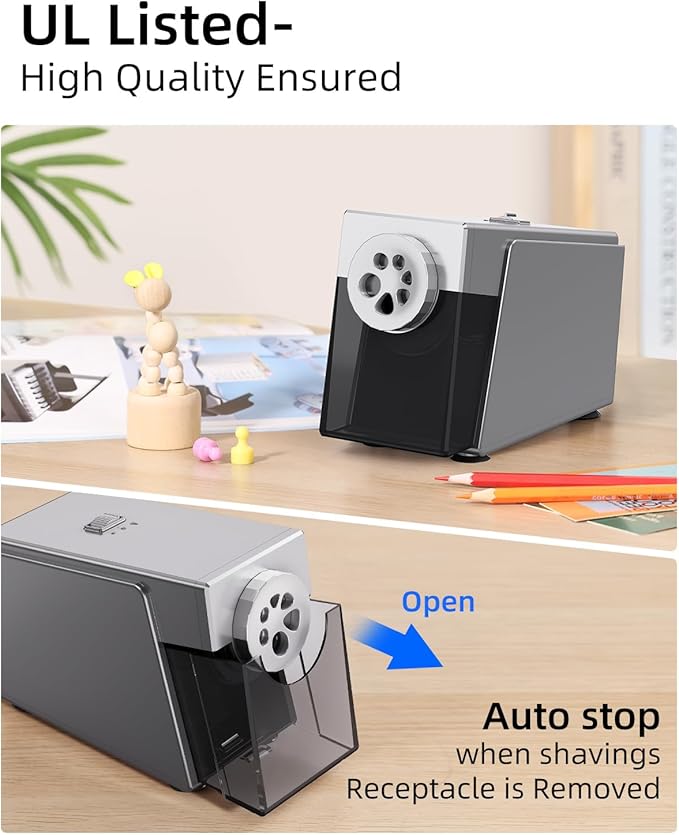 ZMOL Heavy Duty Electric Pencil Sharpener - Image 5