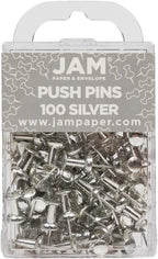 JAM PAPER Colorful Push Pins by JAMPaper