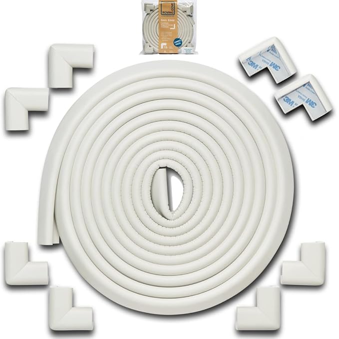 Roving Cove HeftyFit Edge Corner Protector Baby Proofing, Heavy-Duty, Soft NBR by RovingCove