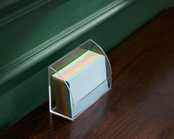 SEVENY 2 PACKS 3x5 Acrylic Index Card Holder Business Card Display Stand - Image 6