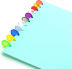 100pcs Discbound Notebook Discs DIY Planner Accessories | Solid&Clear Mixed 0.7inch/18mm Binder disc fits for Tul,Levenger,Arc,Happy Planner,Talia