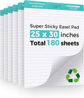 FAHKNS Lined Sticky Easel Pad，Large 25x30 Inch Self-Adhesive Teacher'S Flip by FAHKNS