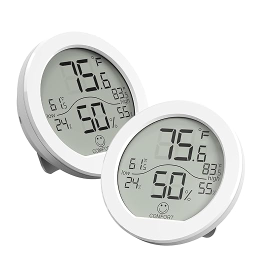 SECRUI Hygrometer Thermometer for Room Temperature Humidity Meter Indoor by SECRUI