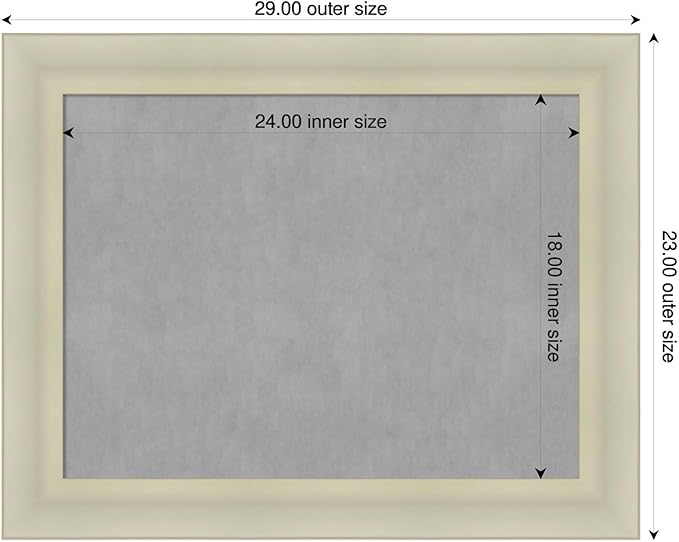 Amanti Art Silver Framed Magnetic Board 23x29 Medium Vision Board - Image 2