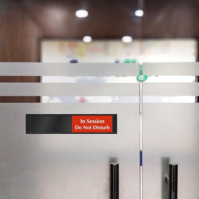 SmartSign In Session Do Not Disturb/Please Knock Slider Door Sign - Image 8