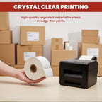 1 1/2" × 1" Direct Thermal Printer Labels, 10 Rolls, 000 Matte White Thermal - Image 6