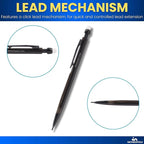 1InTheOffice Mechanical Pencils 0.7mm, HB Lead, Smoke Barrel 24 Pack - Image 4