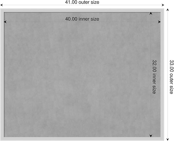 Amanti Art Silver Framed Magnetic Board 33x41 X-Large Vision Board - Image 2