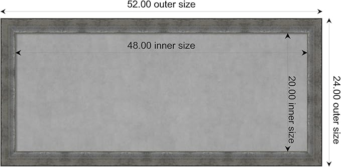 Amanti Art Silver Framed Magnetic Board 24x52 Oversize Vision Board - Image 4