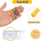 MOWPOG 700 Pcs Rubber Bands, Size #16 Reusable Elastic Rubber Band - Image 2