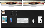 Boutilon Leather Desk Pad Protector, Non-Slip Mouse Pad, Laptop Desk Pad by Boutilon