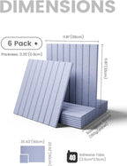 Fluxynara Large Felt Bulletin Board 36" x 24" Cork Board Alternative-6 Pack - Image 2