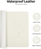 YSAGi Leather Desk Protector, Office Mat, Large Mouse Mat, Non-Slip PU Leather - Image 4
