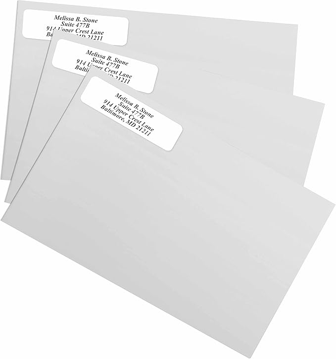 White Personalized Return Address Labels - Image 2